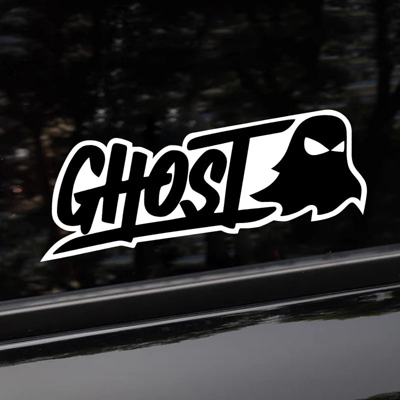 Halloween Ghost Motorcycle Reflective Vinyl Stickers Car Helmet Decals Waterproof