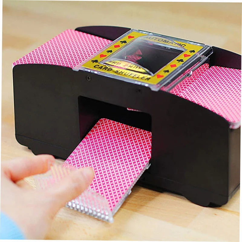 Automatic Card Shuffler Machine for Poker and Card Games - Battery Operated, Multiple Colors