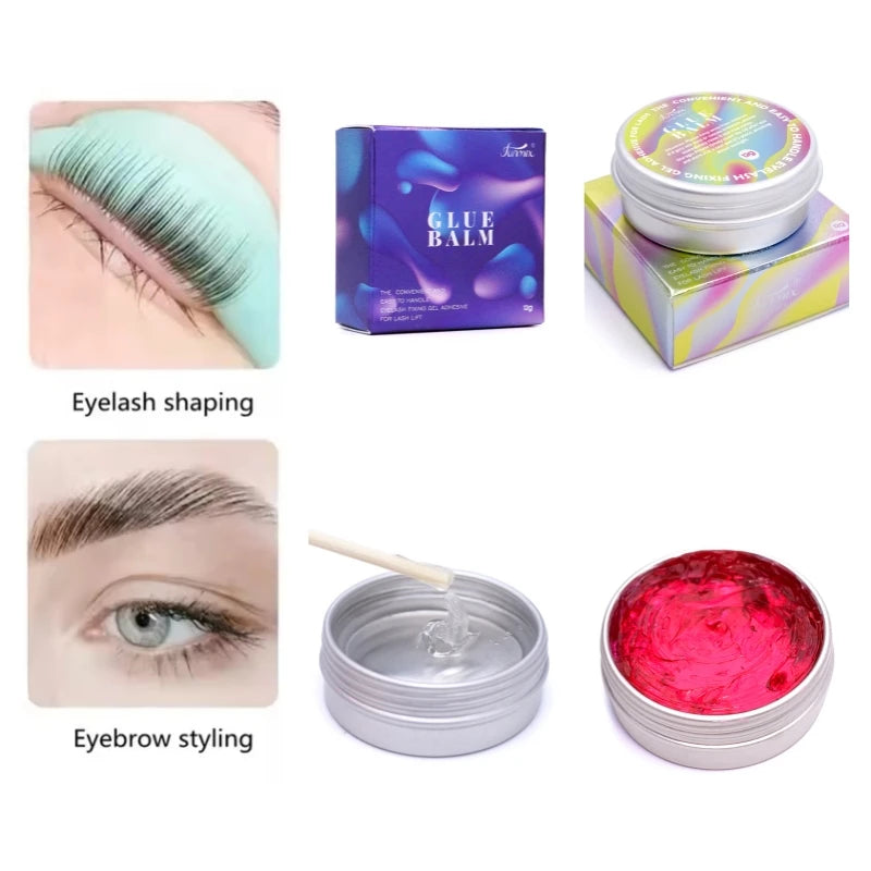 Waterproof Lash Lift Glue Balm 12g Fast Fixing Eyelash & Eyebrow Adhesive