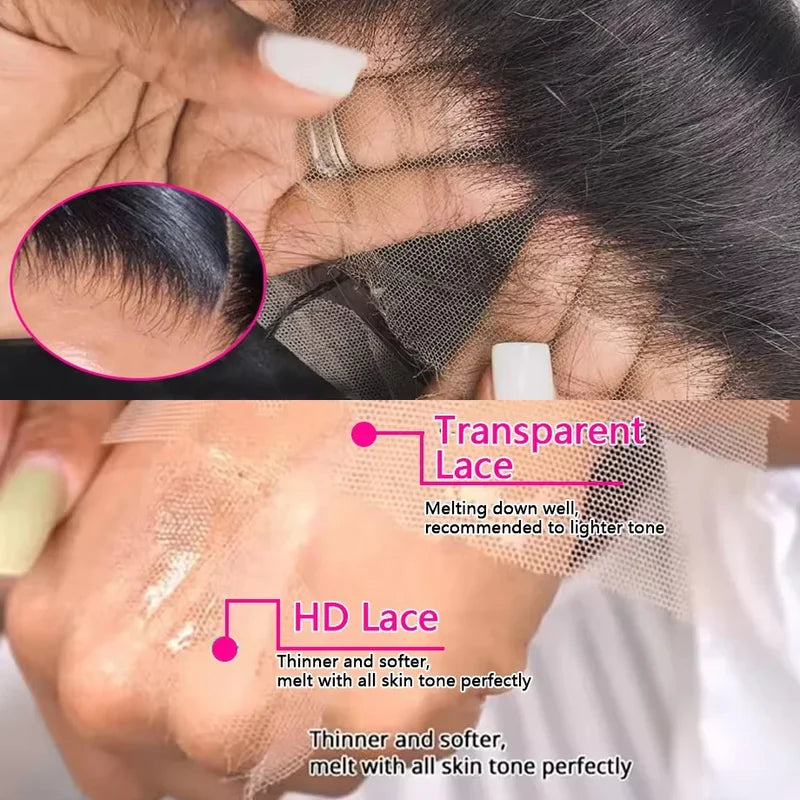Women’s 30-46 Inch Body Wave Lace Frontal Wig Human Hair Full Head 13x4 13x6 4x4 360 Brazilian