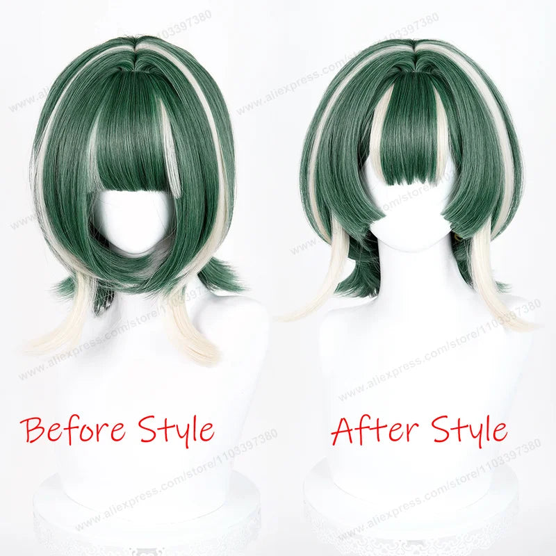 Women’s Cosplay Synthetic Wig 30cm Short Anime Halloween Hair Heat Resistant