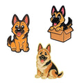 3pcs Cute Dog Enamel Pin Set Animal Brooches Lapel Badges Jewelry Accessories