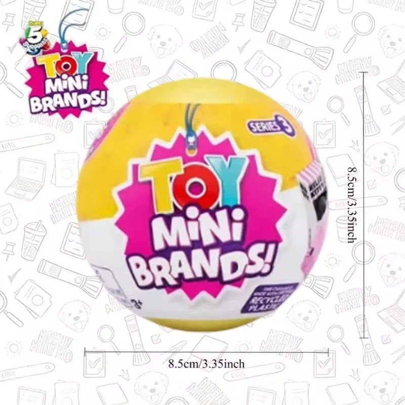 Mini Brand Surprise Toy Series 5 Blind Box Collectible Gift Set