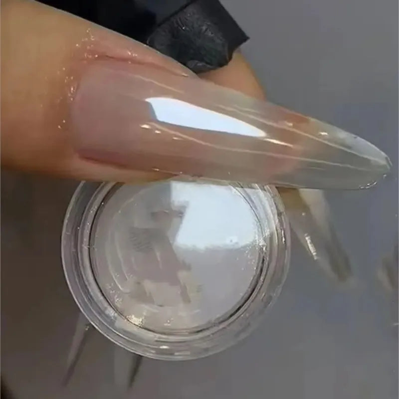 Light-Up Metallic Nail Powder Set for Manicure - Aurora Glitter Effect