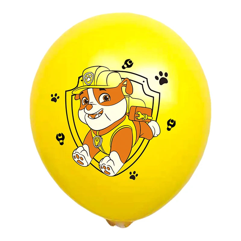 10 Pieces Paw Patrol Latex Balloons for Kids Birthday Party Decorations