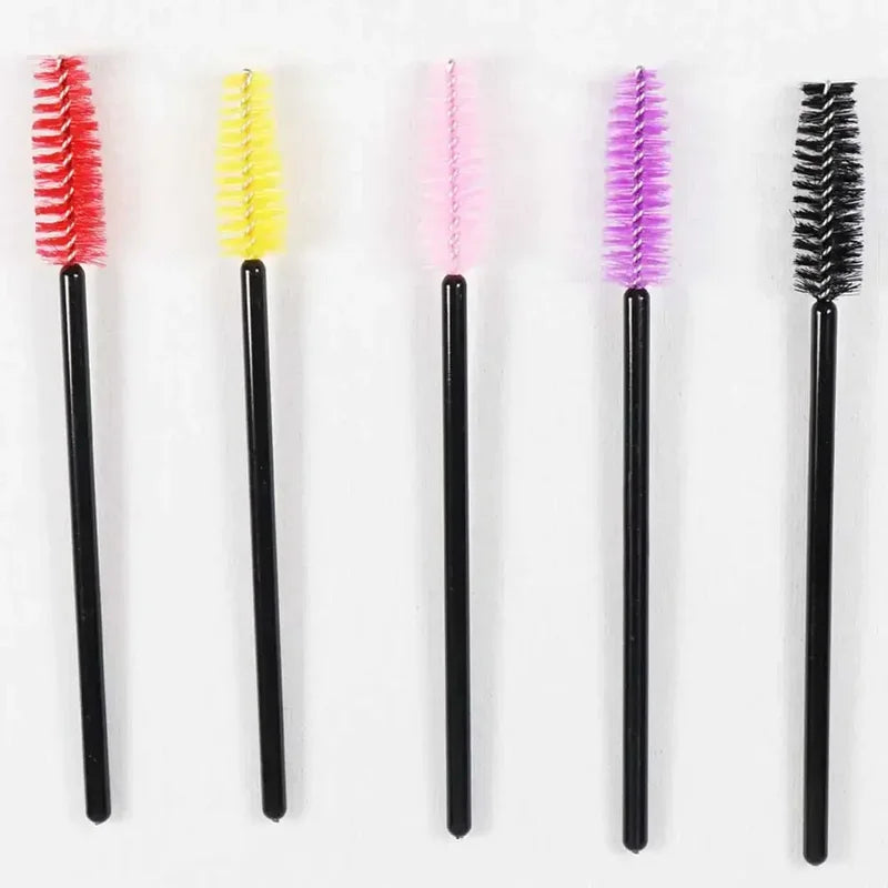 Disposable Eyelash Brush Comb 50Pcs Makeup Mascara Wands for Lash Extensions & Brows