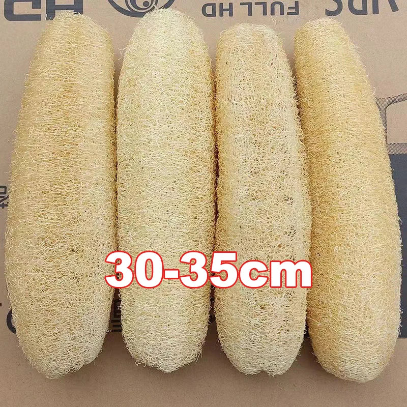 Natural Loofah Sponge Set - Multi-Purpose Kitchen & Body Scrubber, Eco-Friendly Exfoliating Dishcloth