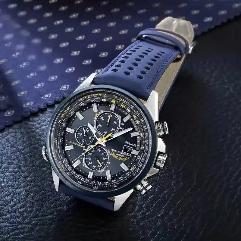 Luxury Men’s Quartz Wristwatch - Multi-Functional Business Watch with Night Glow