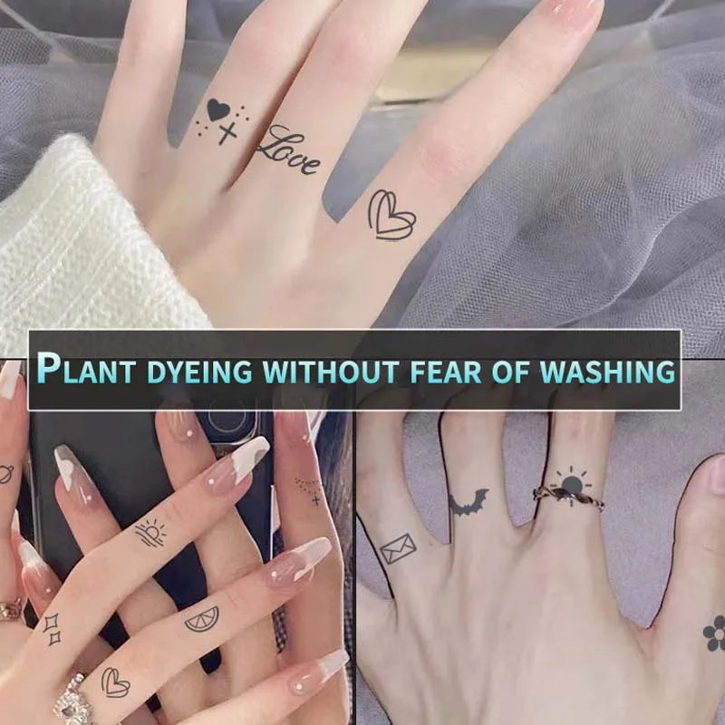 6 Pcs Waterproof Temporary Tattoo Sets for Men & Women - Long-Lasting & Realistic Design