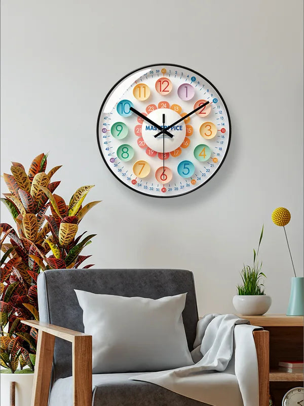 10-Inch Cute Wall Clock for Living Room & Children's Room - Silent Home Decor