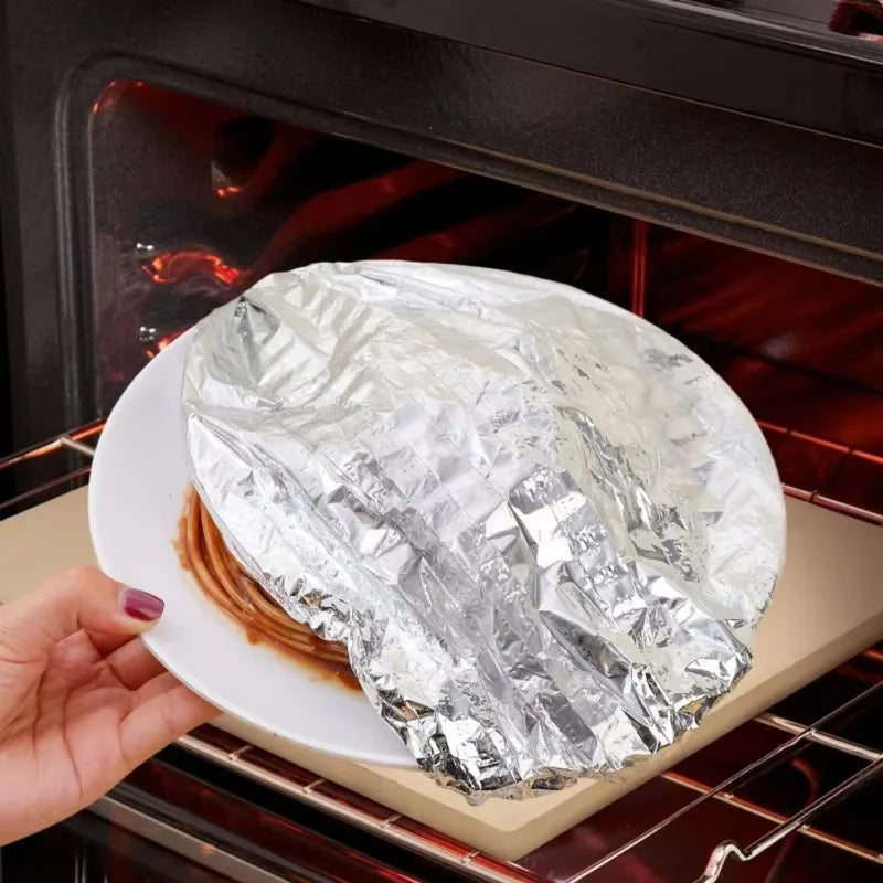 Reusable Aluminum Foil Food Cover for Preservation & Insulation - Set of 10-100