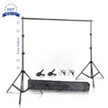Photography Backdrop Stand Kit with Green Screen Support System and Carry Bag - Adjustable Sizes