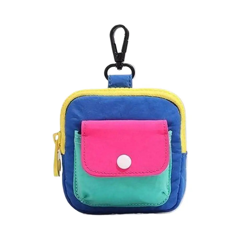 Mini Zipper Coin Purse Keychain for Women - Cute Cloth Wallet Gift