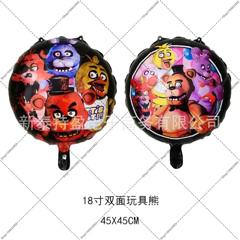 FNAF Balloons Set for Birthday Party Decorations Themed Celebration Cartoon Anime Balloon Gifts