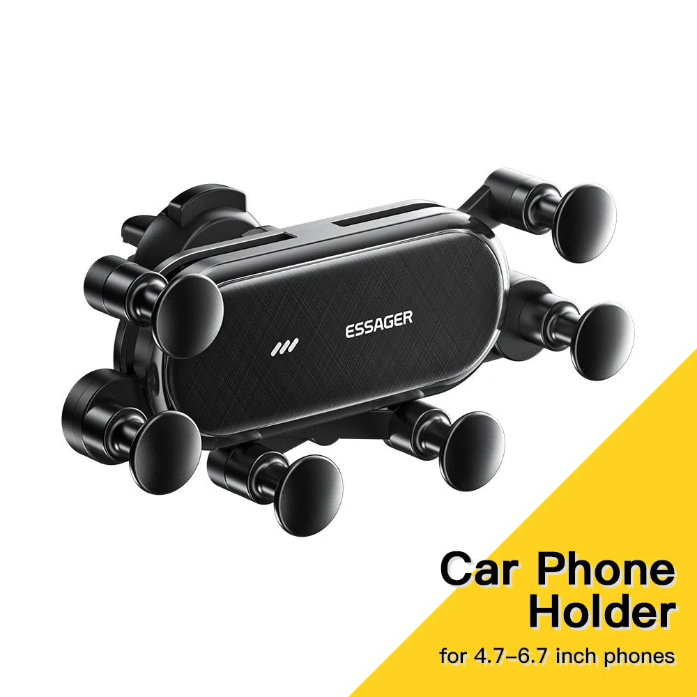 Gravity Car Phone Holder Air Vent Mount Support 4.7-6.7 Inch Phones for Car GPS
