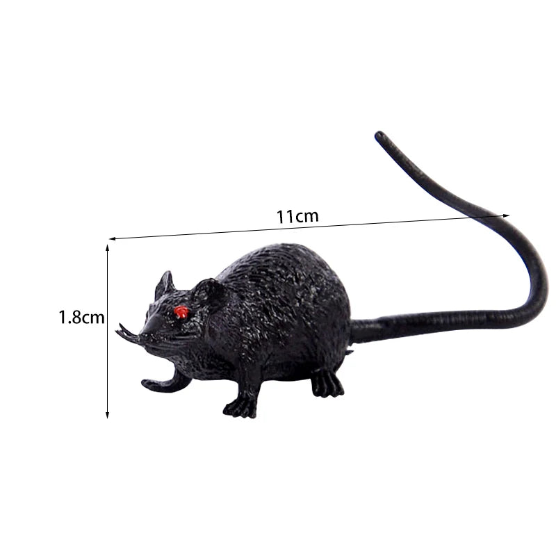 Halloween Mini Animal Figures Set - Fake Animal Models for Party & Pranks