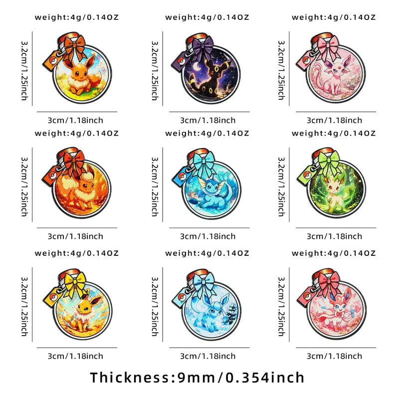 Anime Elf Monster Bottle Enamel Pins Set - Cute Collectible Brooches for Backpack and Clothing - Multiple Colors