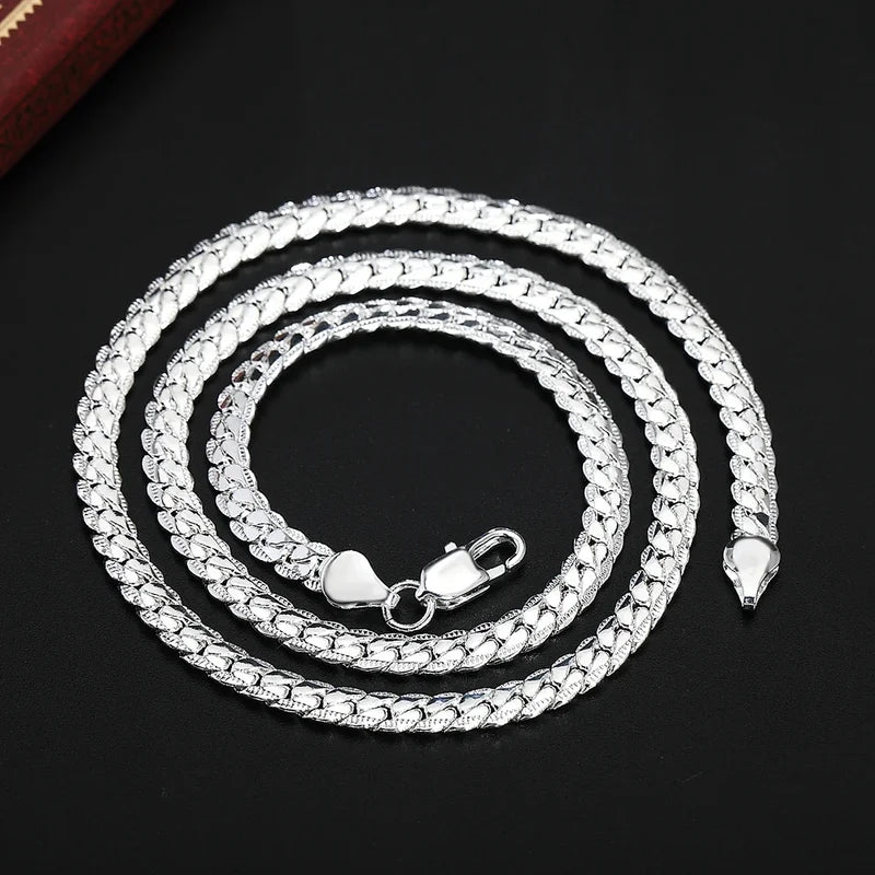 Sterling Silver Chain Necklace for Women & Men - Multiple Lengths