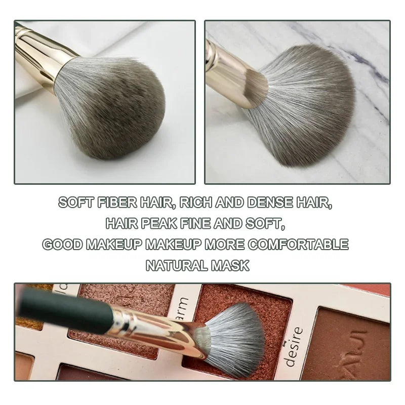 14Pcs Makeup Brush Set - Soft Fluffy Cosmetic Face & Eye Brushes