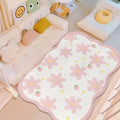 Girl Pink Imitation Cashmere Rug - Plush Bedroom & Living Room Decor