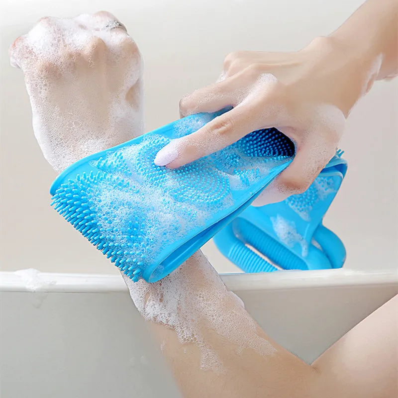 Silicone Body Sponge Brush for Shower Back Scrubber Exfoliating Massage