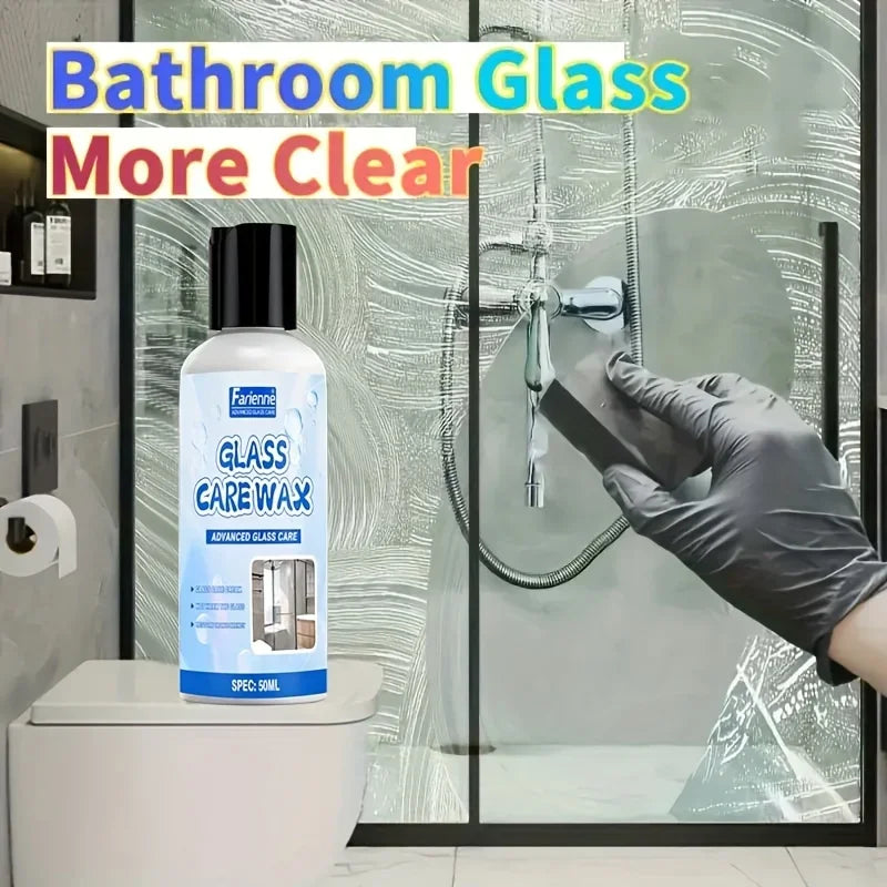 Glass Shower Door Cleaner for Hard Water Stains - Stainless Steel & Bathroom Care