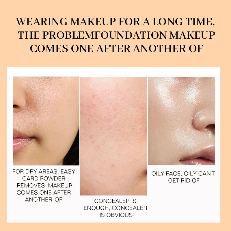 Liquid Foundation Concealer Face Makeup Waterproof Oil-Control Long Lasting 40ml