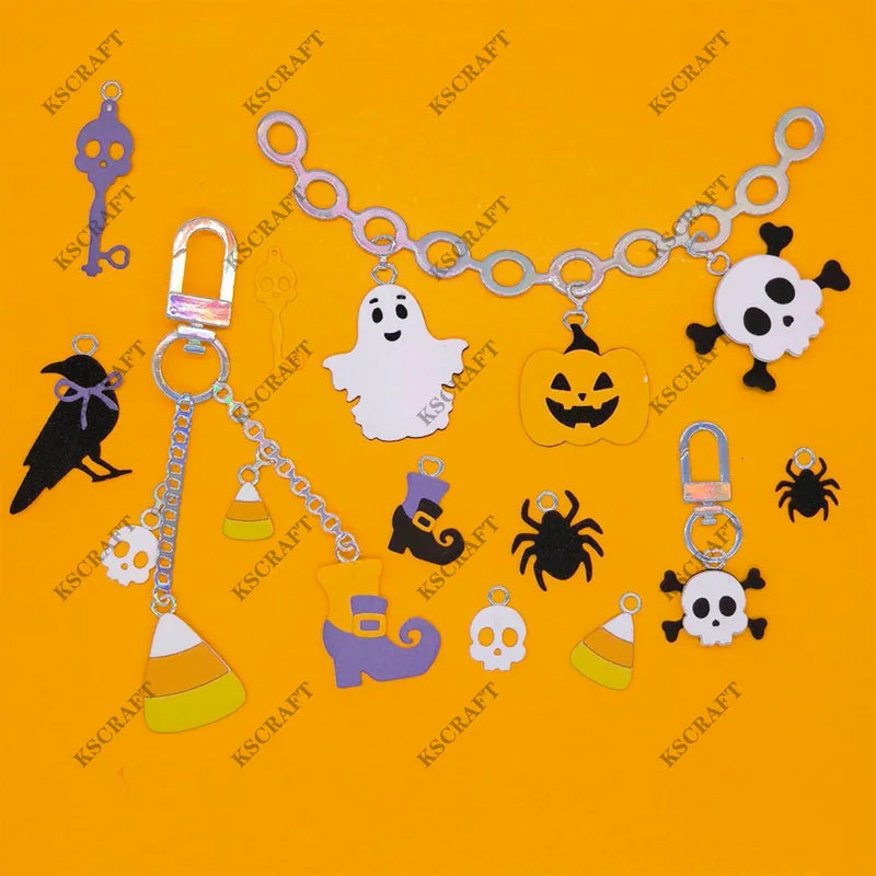 Halloween Bag Charms Cutting Dies & Stencils for Scrapbooking DIY Paper Crafts