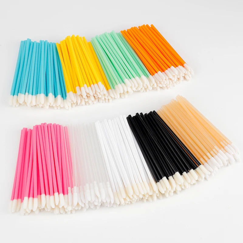 Disposable Lip Brush Set - 50/1000 Pcs Makeup Applicators for Lipstick & Gloss