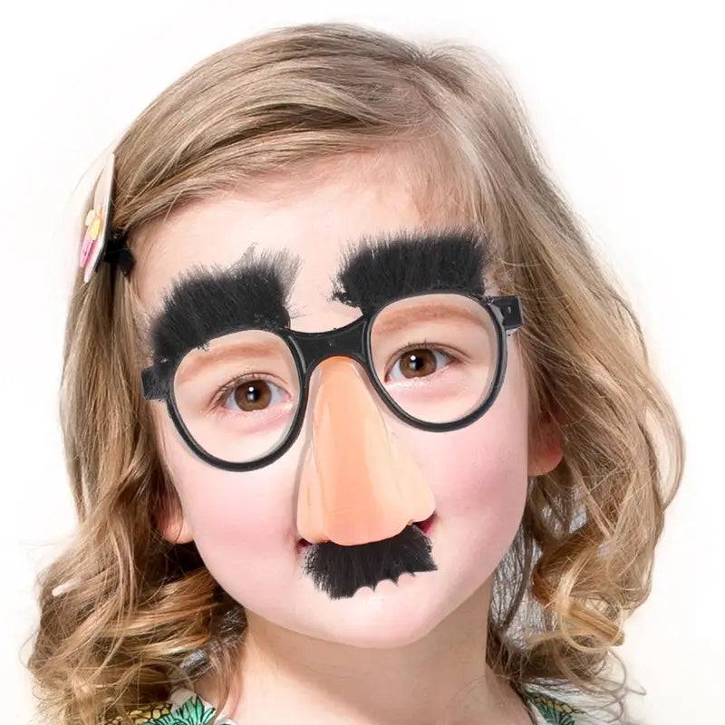 Funny Big Nose Glasses with Eyebrows and Mustache - Halloween Party Photo Props