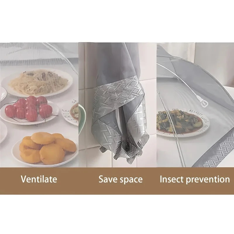 Foldable Anti-Flies Meal Cover for Kitchen, Dustproof and Heat Resistant