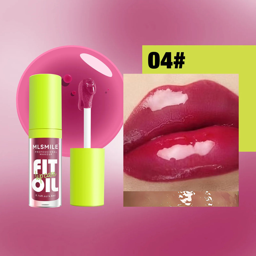 Hydrating Lip Gloss for Plump, Moisturized Lips with Pearlescent Finish - Clear Lip Oil & Tint