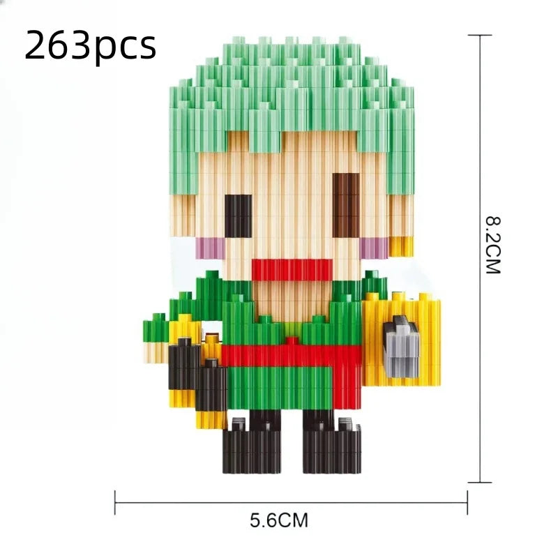 Anime Action Figures Set - Luffy Nami Sanji Zoro Usopp Ace Franky Brook Robi Educational Toy