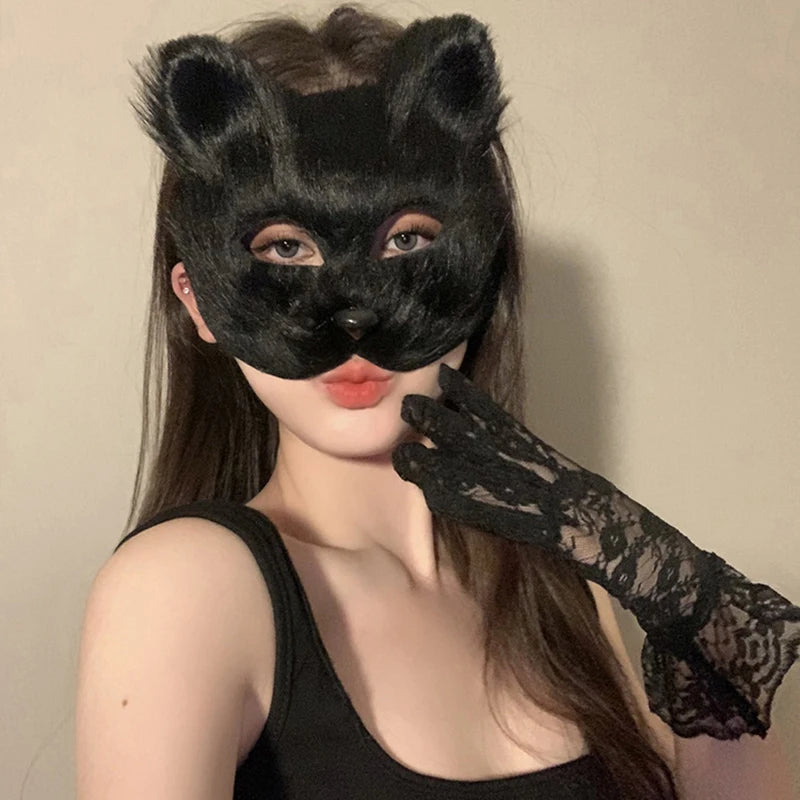 DIY Animal Half Face Mask Kit for Kids & Adults - Creative Handcraft Set