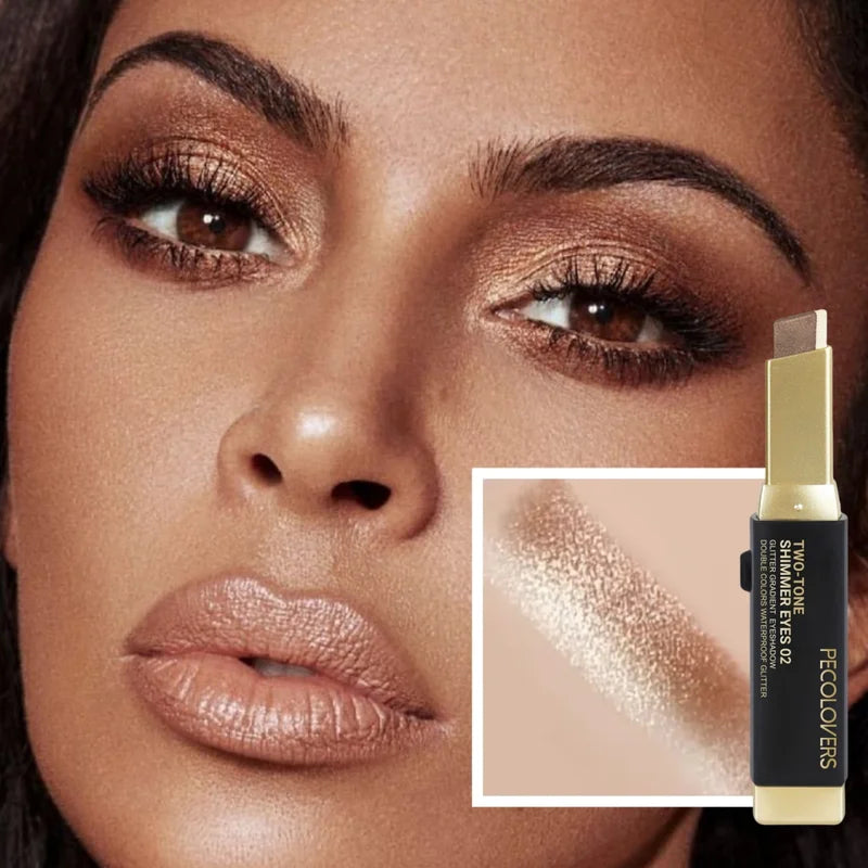 Waterproof Metallic Eyeshadow Stick - Long-Lasting Highlight & Shadow Makeup