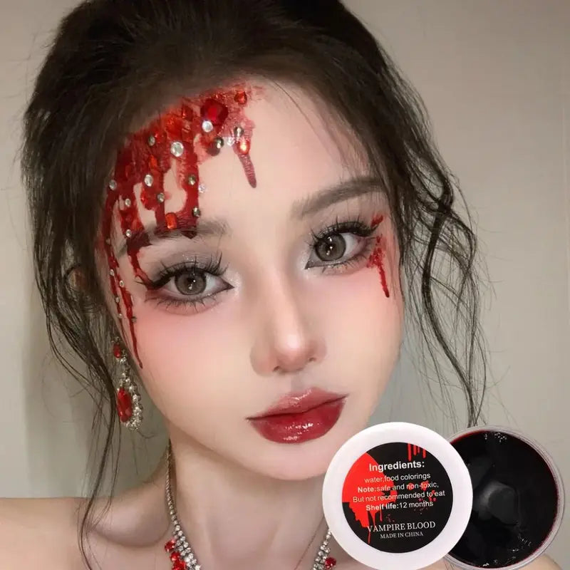 Fake Blood Gel for Halloween Body Painting and Cosplay 30g - Skin-Friendly, Easy to Clean