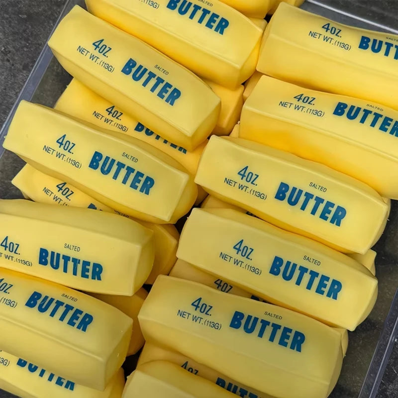 Stress Relief Butter Squishy Toy - Fidget Hand Relaxation Toy for Adults & Kids