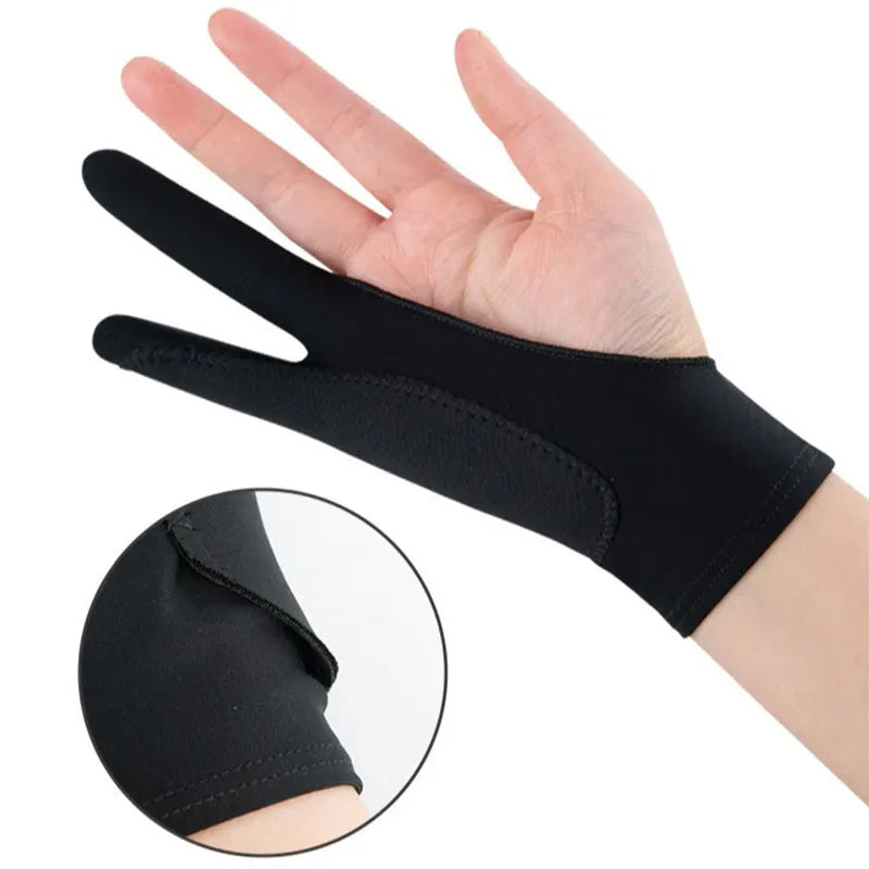 Two-Finger Touch Screen Gloves for Digital Drawing and Tablet Use - Anti-fouling Art Gloves