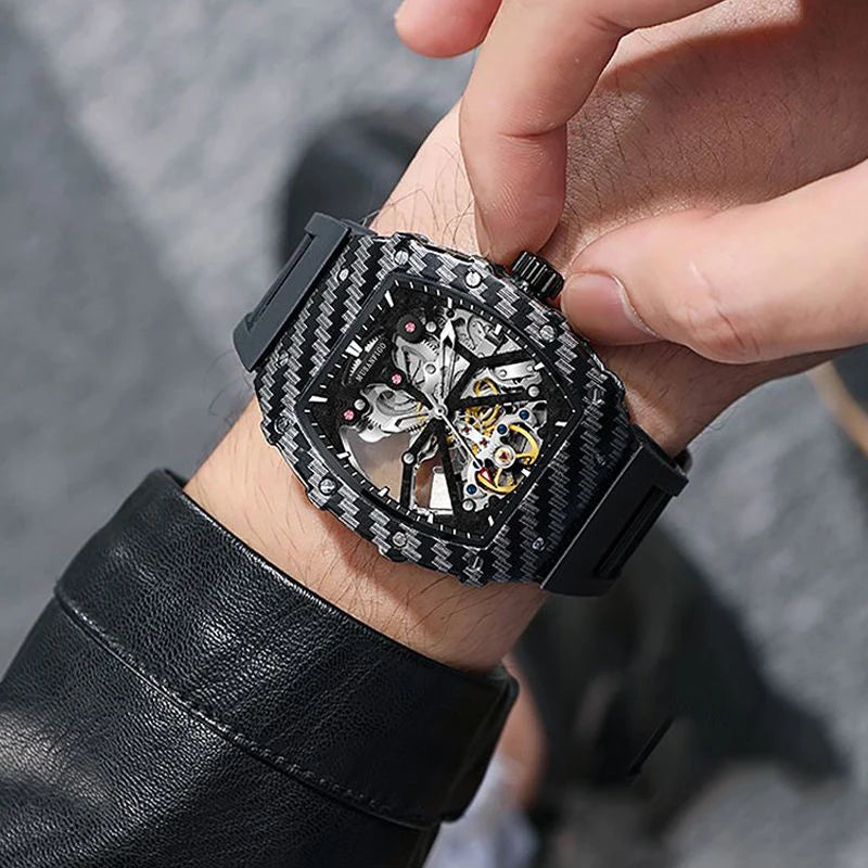 Fully Automatic Skeleton Mechanical Watch - Luxury Men's Casual Business Timepiece