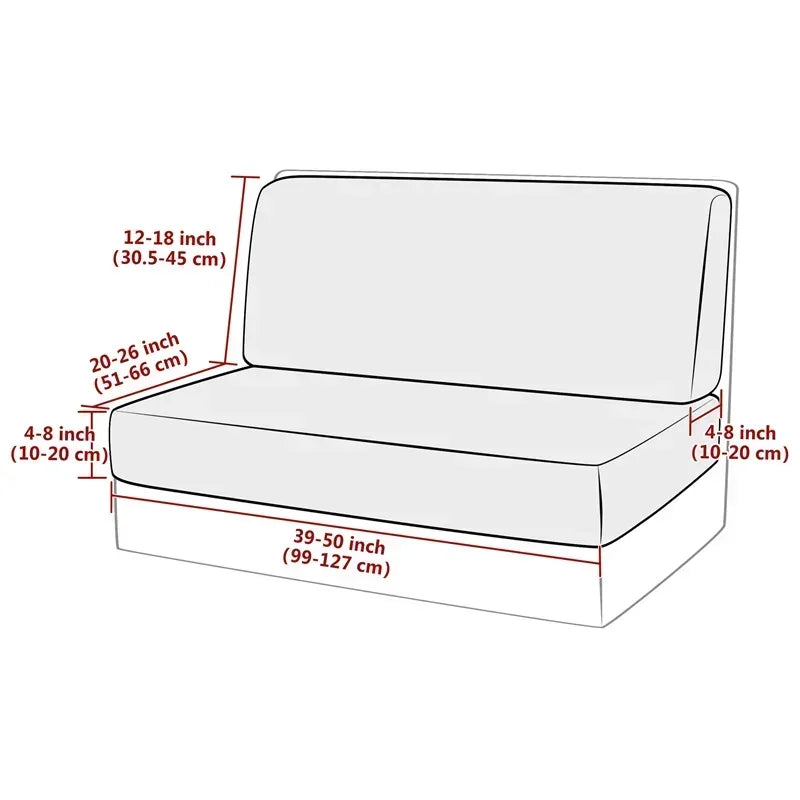 RV Dinette Cushion Covers Set - Stretch Fleece Bench Seat & Backrest Protectors