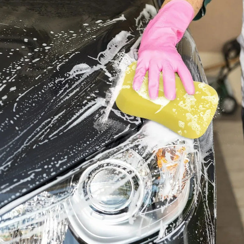 High-Density Car Wash Sponges - Large Honeycomb 8-Shaped Cleaning Accessories