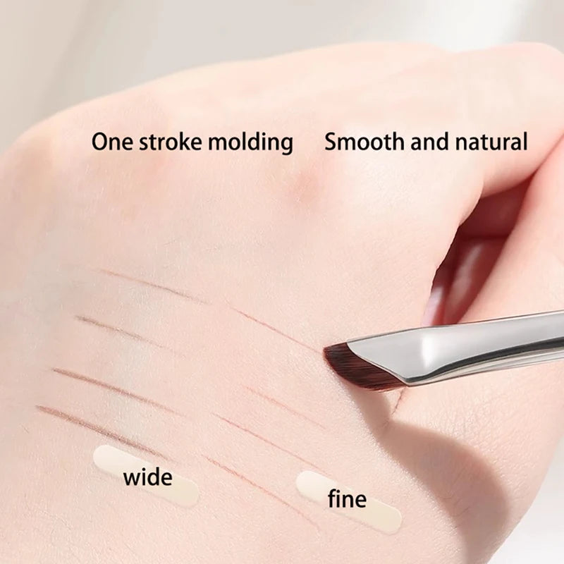 Eyeliner and Eyeshadow Brush Set for Precise Makeup Detailing - Multiple Handle Colors