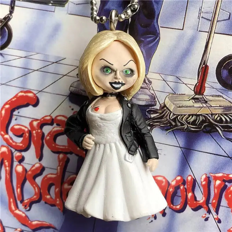 Anime Ghost Doll Action Figure Keychain Desktop Decoration Halloween Gift