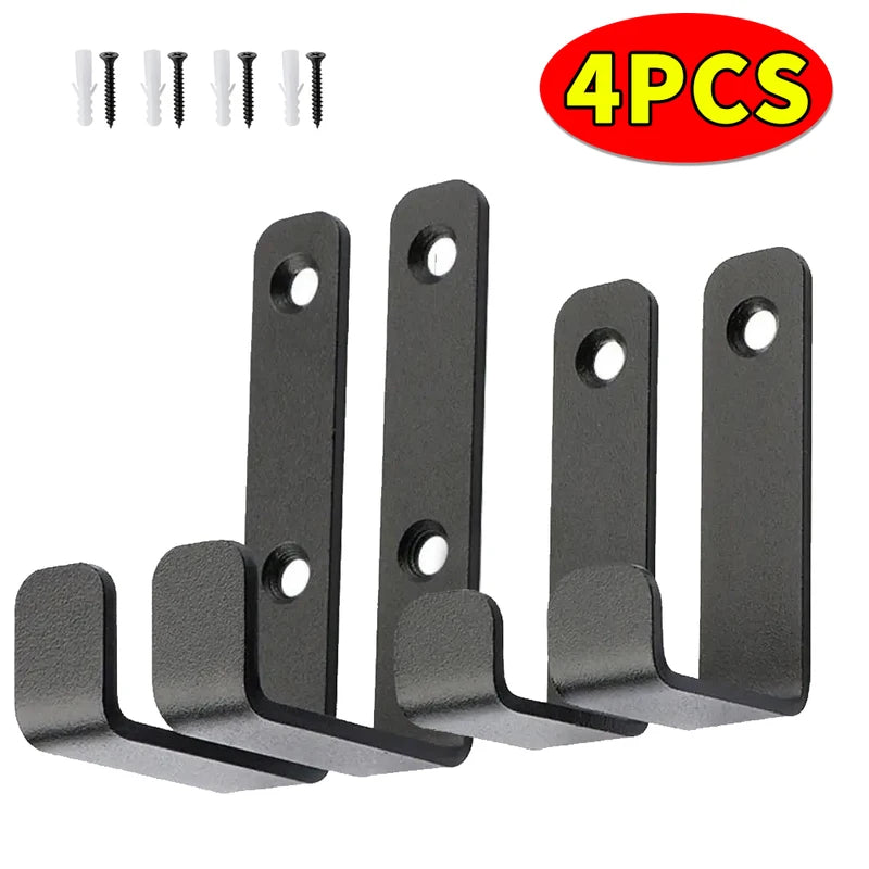 Wall Mounted Coat Rack Hooks with Screws - Heavy Duty Metal Organizer for Kitchen Bathroom Entry