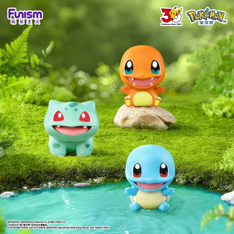 Pokemon 30th Anniversary Action Figures with Poké Ball Set - Starter Pack, Multiple Colors
