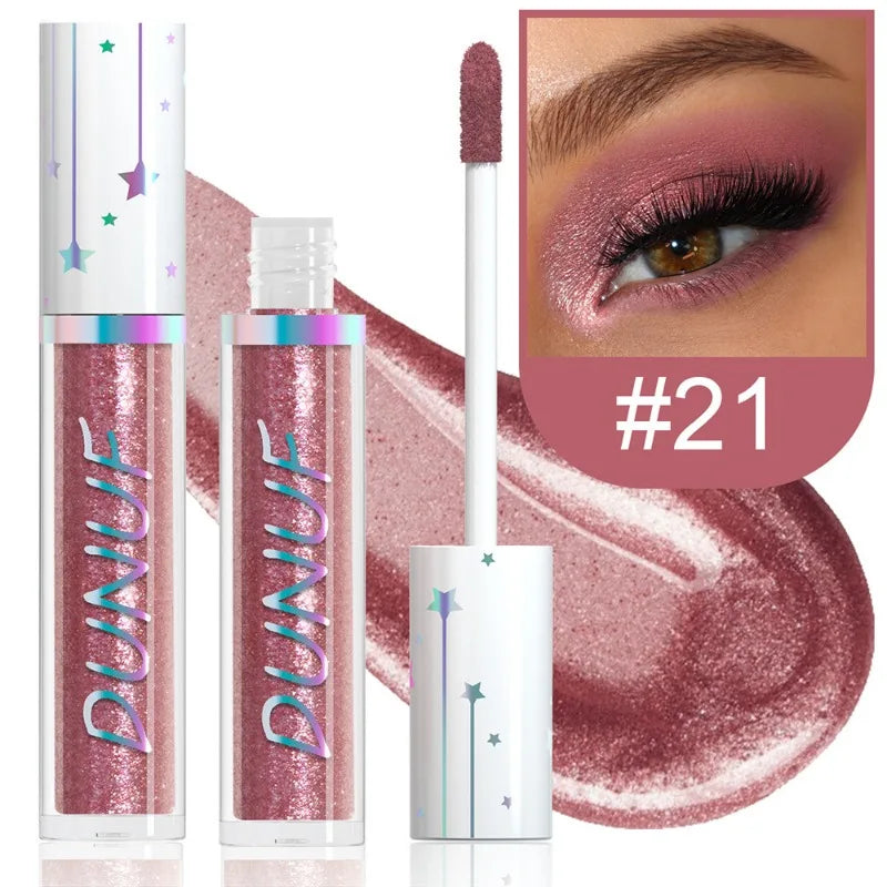 24-Color Liquid Eyeshadow Stick Metallic Glitter Waterproof Stage Makeup