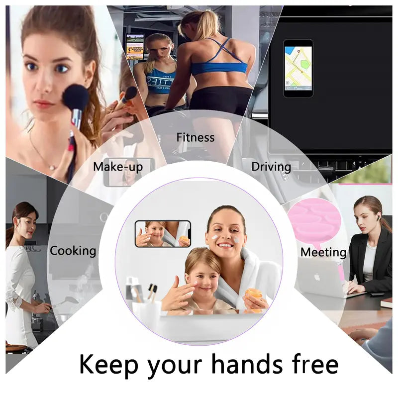 Universal Silicone Suction Phone Holder Wall Mount with Anti-Slip Grip