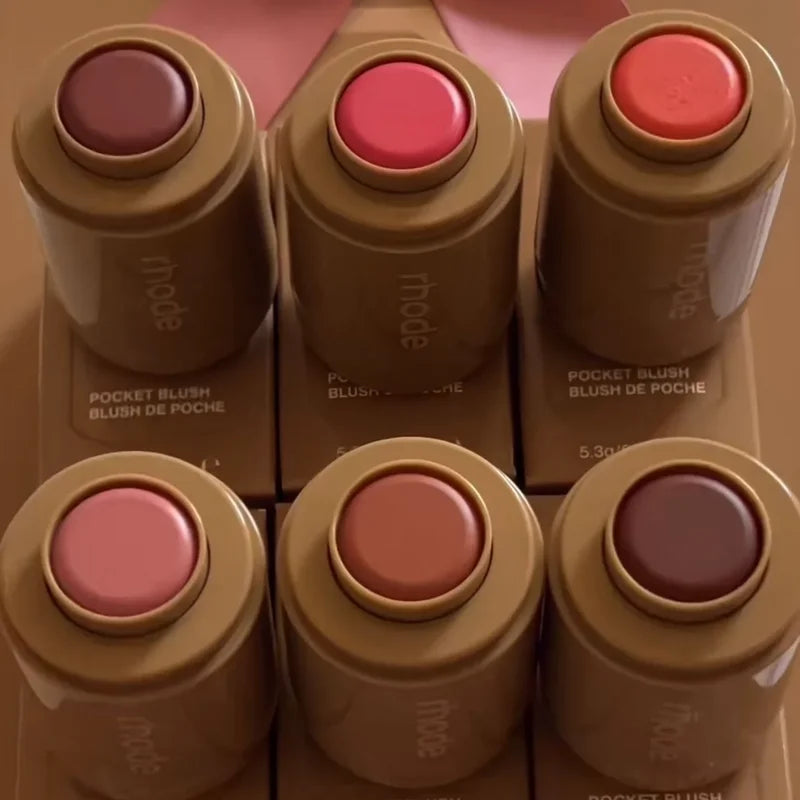 Hydrating Lip & Cheek Stick - Natural Powder Blush & Lip Color for Easy Application