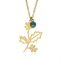 Elegant Rose Flower Necklace for Women Tulip Pendant Stainless Steel Chain Jewelry