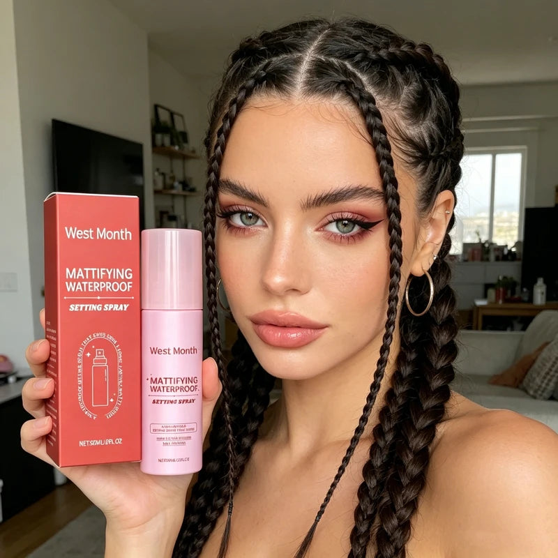 Long Lasting Matte Waterproof Setting Spray for Makeup - Oil Control & Hydrating